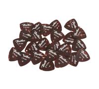 Picks, celluloid, tortoise, standard triangle model, 24-pack, medium, 0.70 mm.