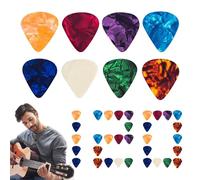 Picks for Acoustic Guitar - 120-pieces Picks for Beginners,0.46/0.71/0.96mm Thickness, Finger Plectrums for Playing Stringed Instruments Guitars Ukuleles Basses