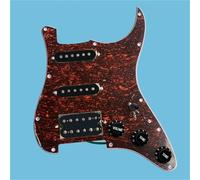 Pickup for ST electric guitar AlNiCo single and double circuit assembly electric guitar accessories multi-color panel Electric Guitar Loaded Pickguard(Red tortoise shell+black pickup)