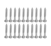 Pickup Mounting Screws Practical Widely Compatible Metal Electric Guitar Screw Precise Thread Heavy Duty 20pcs Shiny for Installation (Silver)