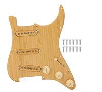 Pickup Pickguard, Pickup Pickguard SSS Bamboo Pickup Guard Electric Guitar Replacement Part for Concert Performance
