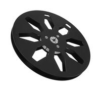 Pickup Reel, Empty Reel Low Noise Opening Machine Part Aluminum Alloy 8 Holes for Reel to Reel Tape Player (Black)