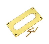 Pickup Ring Guitar Pickup Conversion Ring 92x46mm, Humbucker To Single Coil Metal Mounting Frame Adapter For Electric(Gold)