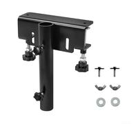 Pickup Truck Bed Flag Pole Mount Kit NoDrill Style, Steel Bracket with Rust Resistant Coating, Includes Screws and Rail Mounting Fittings