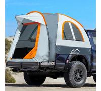 Pickup Truck Tent, Waterproof PU2000mm for Camping 5.5-6 Ft Bed,2-Person Sleeping with Double Layer Design Windows, Portable Bed Tent Expandable Triangle Sunshade Awning