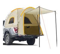 Pickup Truck Tent with Awning Shade,Waterproof PU5000mm Oxford for 5.5-6.3 FT Truck Bed for Camping Travel Outdoor Activities for Chevy Silverado 1500,Ram 1500/Dakota,F150,GMC 1500,Titan,Tundra