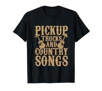 Pickup Trucks and Country Songs Western Cowboy T-Shirt