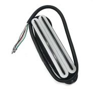 pickups 1Pcs Guitar Pickup 4 Wire For Electric Guitar Pickup Dual Hot Rail Single Coil Humbucker Guitar Aceessaries (Color : Black white)