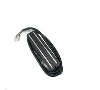 pickups 1Pcs Guitar Pickup 4 Wire For Electric Guitar Pickup Dual Hot Rail Single Coil Humbucker Guitar Aceessaries (Color : Black silver)
