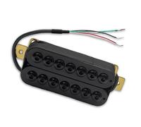 pickups 7 String Electric Guitar Humbucker Big Hex Adjustable Dual Coil Pickup Coil Splitting Pickup N8.5K/B14K Output (Color : White Bridge)