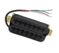 pickups 7 String Electric Guitar Humbucker Big Hex Adjustable Dual Coil Pickup Coil Splitting Pickup N8.5K/B14K Output (Color : White Neck)