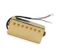 pickups 7-String Guitar Brass Cover Humbucker Slotted 8.5K/14K Coil Splitting Pickup For 7-String Electric Guitar (Color : Gold Bridge)