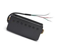 pickups 7-String Guitar Brass Cover Humbucker Slotted 8.5K/14K Coil Splitting Pickup For 7-String Electric Guitar (Color : Black Bridge)