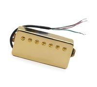 pickups 7 String Guitar Brass Cover Humbucker Slotted 8.5K/14K Coil Splitting Pickup For Electric Guitar (Color : Bridge Gold)