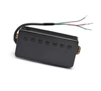 pickups 7 String Guitar Brass Cover Humbucker Slotted 8.5K/14K Coil Splitting Pickup For Electric Guitar (Color : Bridge Black)