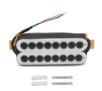 pickups 8 String Dual Coil Electric Guitar Humbucker Big Hex Adjustable Coil Spliting Pickup N10K/B15K Output Guitar Parts (Color : Bridge without frame)