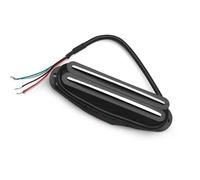 pickups Double Coil Humbucker Pickup Sensitive Response And Clear Tone Single Pickup For Electric Guitar (Color : Black with Silver)