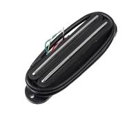 pickups Dual Rail Humbucker Double Coil Humbucker Pickup Sensitive Response And Clear Tone Single Pickup For Electric Guitar (Color : Black with Silver)