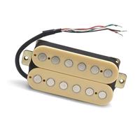 pickups Electric Guitar Humbucker 6.3mm Big Pole Piece Dual Coil Guitar Pickup With 4 Conduct Cable/Coil Splitting (Color : Bridge yellow)