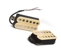 pickups Electric Guitar Humbucker 6.3mm Big Pole Piece Dual Coill Guitar Pickup With 4 Conduct Cable Coil Splitting Neck Bridge (Color : Iy N and B)