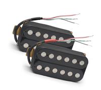 pickups Electric Guitar Humbucker 6.3mm Big Pole Piece Dual Coill Guitar Pickup With 4 Conduct Cable Coil Splitting Neck Bridge (Color : Black N and B)