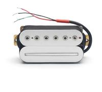 pickups Electric Guitar Humbucker Adjusting Dual Coil Guitar Pickup With 4 Conduct Cable Coil Splitting Black (Color : Neck White)