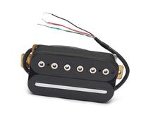 pickups Electric Guitar Humbucker Adjusting Dual Coil Guitar Pickup With 4 Conduct Cable/Coil Splitting Black White (Color : Bridge Black)
