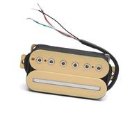 pickups Electric Guitar Humbucker Adjusting Dual Coil Guitar Pickup With 4 Conduct Cable/Coil Splitting Black White (Color : Bridge yellow)