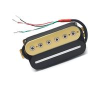 pickups Electric Guitar Humbucker Pickup Adjusting Dual Coil Guitar Pickup With 4-Conduct Cable/Coil Splitting (Color : Off white Black Neck)
