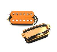 pickups Electric Guitar Pickup Coil Spliting Pickup Humbucker Dual Coill Pickup 4 Conduct Cable N-7.5K/B-15K Output Orange (Color : Neck and Bridge)