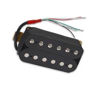 pickups Electric Guitar Pickup Coil Spliting Pickup Humbucker Dual Coill Pickup 4 Conduct Cable N-7.5K/B-15K Output Black (Color : Neck Pickup)