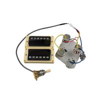 pickups Humbucker Pickups Set Electric Guitar PickupsWiring Harness For Guitar Parts (Color : Chrome YE Frame)