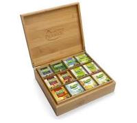 Pickwick Professional Bamboo Tea Caddy 12 Compartment