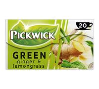 Pickwick Tea | Green Tea Ginger & Lemongrass | Pickwick Tea Bags | Pickwick Dutch Tea | 1 Ounce Total