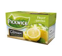 Pickwick Tea Lemon, Aromatised Black Tea, Fruit Garden, Fruity, 20 Bags