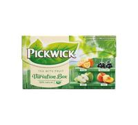 Pickwick Tea with Fruit Variation Box 20 Tea Bags - Orange, Blackcurrant, Apple, and Peach