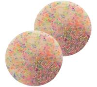 Picky Pad 2Pcs 3.35in Round Skin Picking Fidget Toys Stress Relief Picking Pad Food Grade Silicone Fidget for Adult, Children, Style 1 Stress Relief Toy