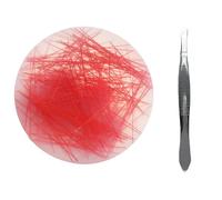 Picky Pad, Pick Pads, Picking Fidget Toys with Red Strings and Flat Clips, Stress Relief Sensory Toy for ADHD Anxiety, Focus Tool for Adults and Kids Age 3+