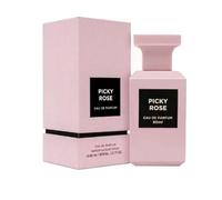 Picky Rose Eau de Parfum 80ml by Fragrance World, Women's Rose Perfume, Long Lasting Floral Luxury Fragrance, Inspired by Rose Prick, Elegant Sweet Spicy Scent with Patchouli & Tonka, Gift for Her
