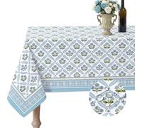 pickyNproud Waterproof Tablecloth Floral Table Cloth Spill Proof Rectangle Tablecloths for Dining Room, Wipeable Fabric Table Cover for Kitchen