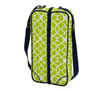 Picnic at Ascot - Deluxe Insulated Wine Tote with 2 Wine Glasses, Napkins and Corkscrew - Trellis Green