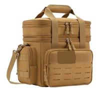 Picnic Bag 1pc 18L Lunch Box For Men Expandable Heavy Duty Insulated Cooler Bag Thermal Work Camping Outdoor Picnic(Khaki)