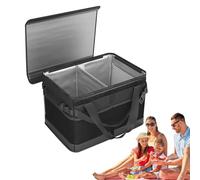 Picnic Bag - Portable Bag with Large Capacity - Reusable Lunch Box | For Camping And Recreation And Barbecuing Travel Outdoor Family
