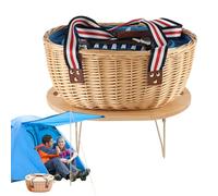 Picnic Basket for 2, Portable Basket With Lid And Handle, Camping Organizer for Couples Family Party Park Easter Hot Day Market
