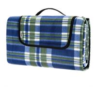 Picnic Blanket Blue/Green 2x2m with Handle