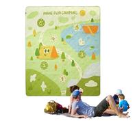 Picnic Blanket, Foldable and Machine Washable - Picnic Game Theme Design - for Back Garden Camping Stadium Grass Beach Lounge Lawn Park Music Festival