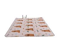 Picnic Blanket Thickened Foldable Portable Mat, Durable Polyester Oxford Fabric Outdoor Camping Mat for Beach Travel Grass Park Festivals (200 * 300cm)