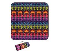 Picnic Blanket Waterproof 300x300, 3 Layers Thickened Extra Large Beach Mat With Waterproof Aluminum Foil, Machine Washable Tent Carpet, Foldable Big Picnic Blanket for Camping, Travel,A,300x300cm