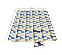 Picnic Blanket Yellow Triangle Pattern