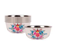 Billy Can Billycan Picnic Bowls - 16.5Cm - Cotton Pansy - Pack Of 6, White